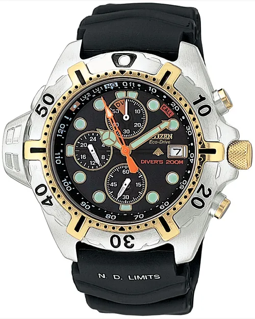 Promaster Depth Meter Chronograph Black Dial Polyurethane Strap Promaster Depth Meter Chronograph Black Dial Polyurethane Strap